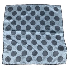 TOM FORD Blue Grey Dots Silk Tie