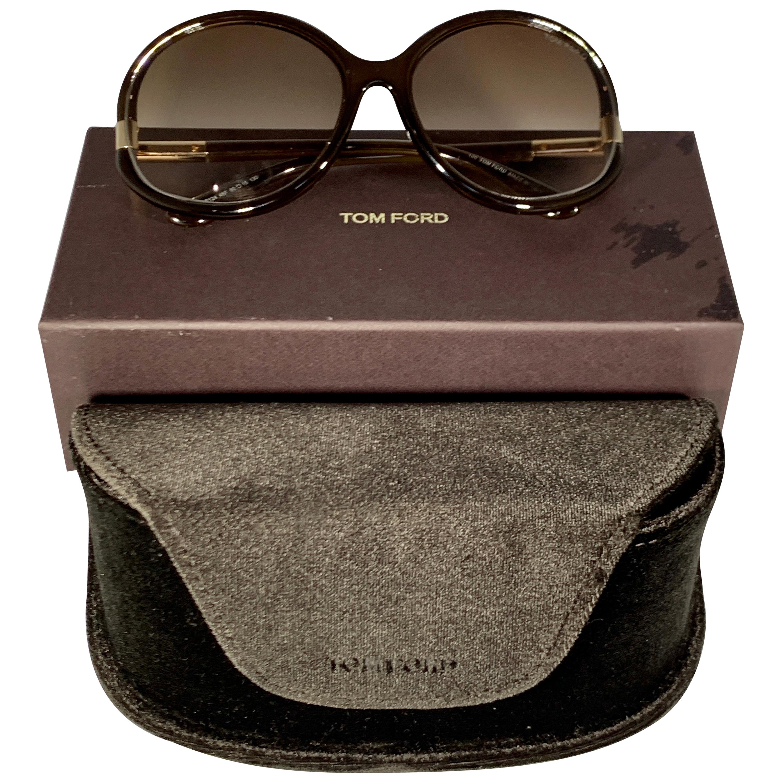 Tom Ford Brand New  FT 0124 60-15-130 48F Brown Women Sunglasses, Made in Italy