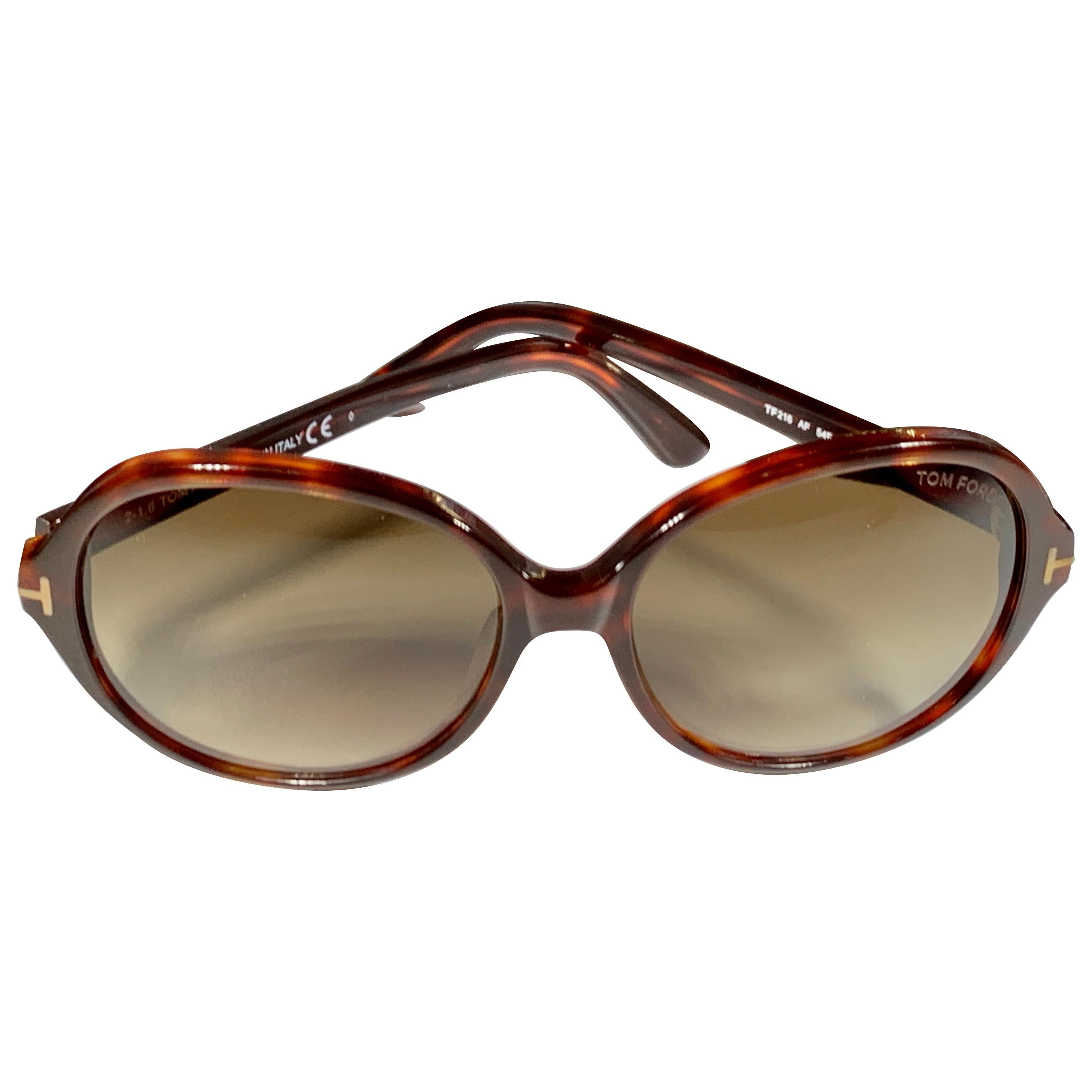 Tom Ford Brand New TF 216 AF 54F 59 16 140 Brown Women Sunglasses, Made in  Italy at 1stDibs