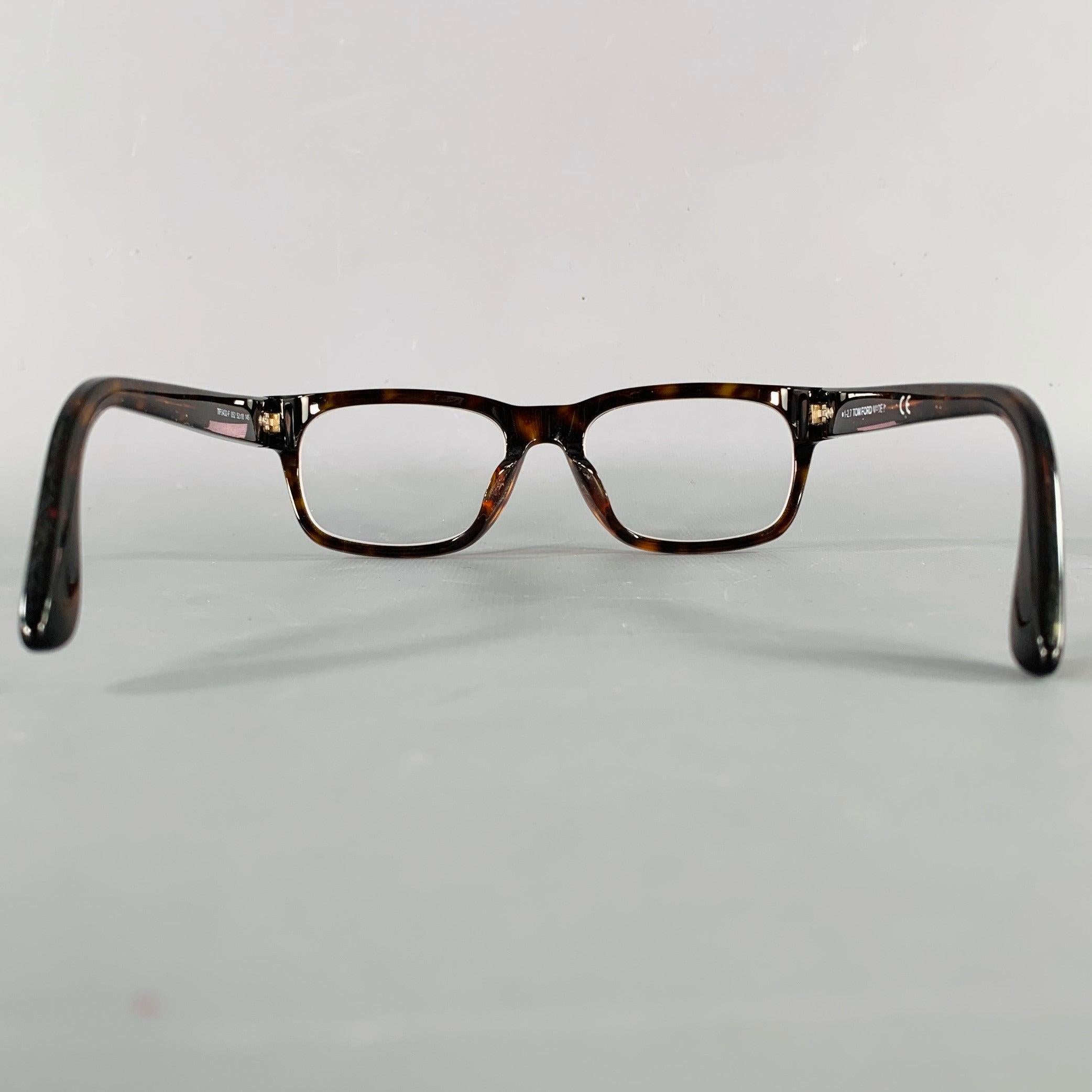Gray TOM FORD Brown Beige Tortoiseshell Acetate Frames For Sale