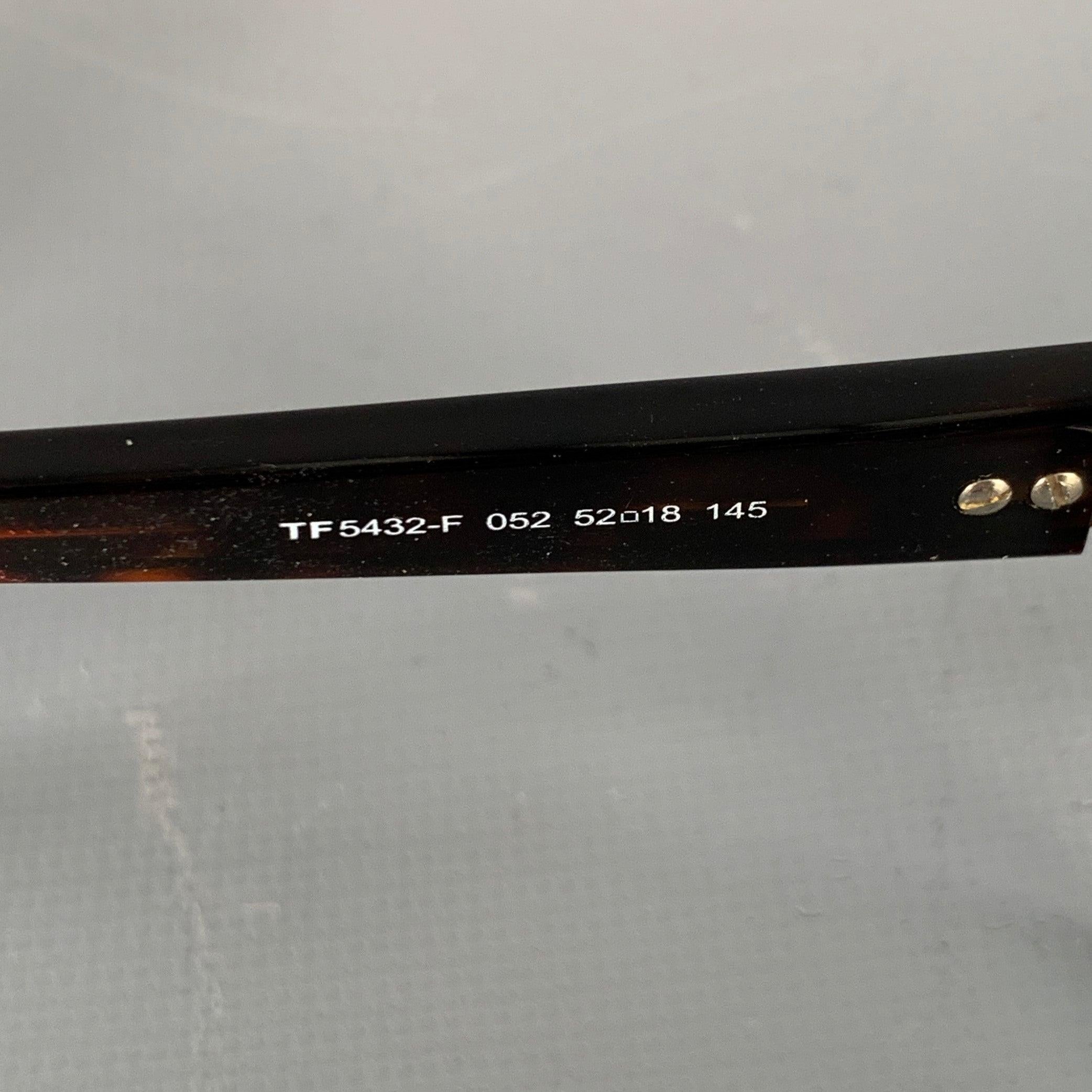Men's TOM FORD Brown Beige Tortoiseshell Acetate Frames For Sale