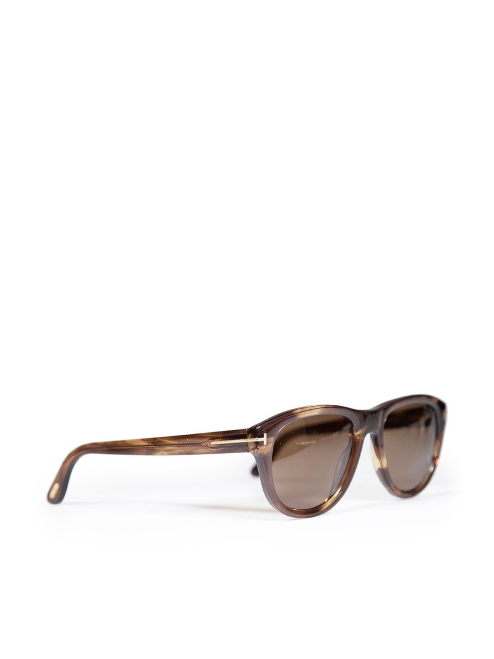 Tom Ford Brown Benedict Cat Eye Sunglasses In New Condition In London, GB