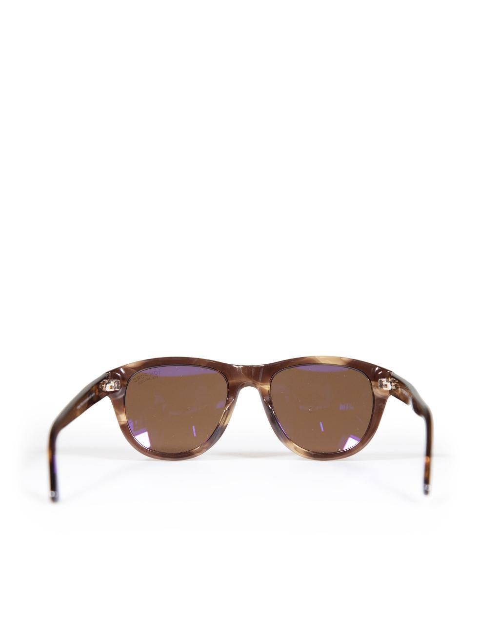 Women's Tom Ford Brown Benedict Cat Eye Sunglasses For Sale