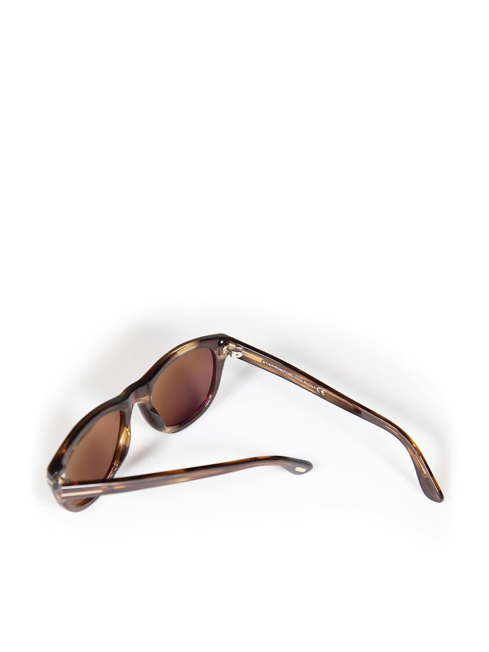Tom Ford Brown Benedict Cat Eye Sunglasses For Sale 3