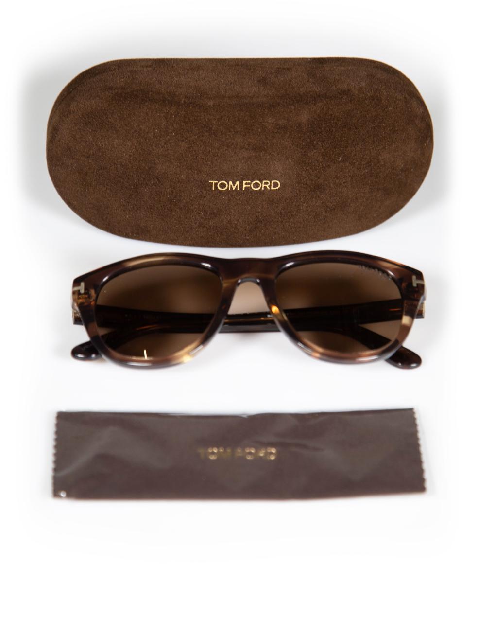 Tom Ford Brown Benedict Cat Eye Sunglasses For Sale 4