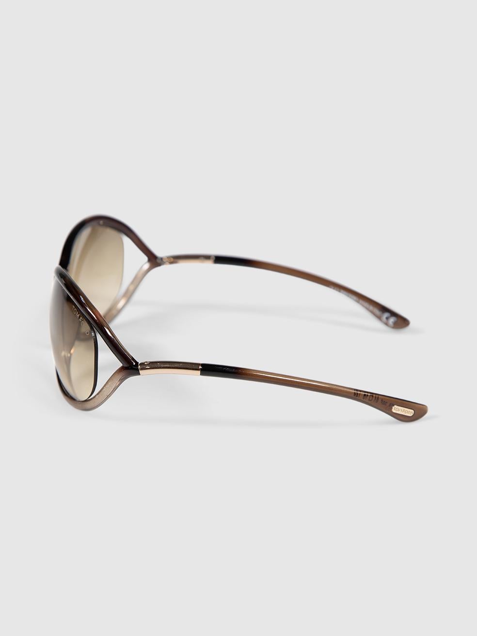 Gafas de sol Tom Ford Gradient Jennifer marrones en Excelente estado para la venta en London, GB
