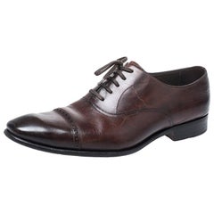 Tom Ford Brown Leather Charles Oxfords Size 43.5