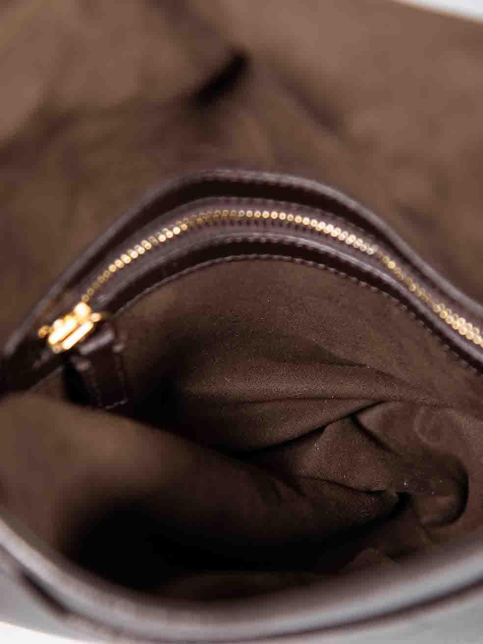Tom Ford Brown Leather Medium Jennifer Crossbody Bag 1