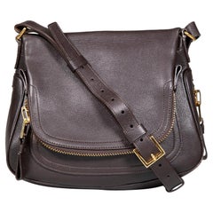 Tom Ford Brown Leather Medium Jennifer Crossbody Bag Tom Ford Brown Leather Medium Jennifer Crossbody Bag