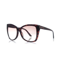 Tom Ford, Brown oversized Carli sunglasses