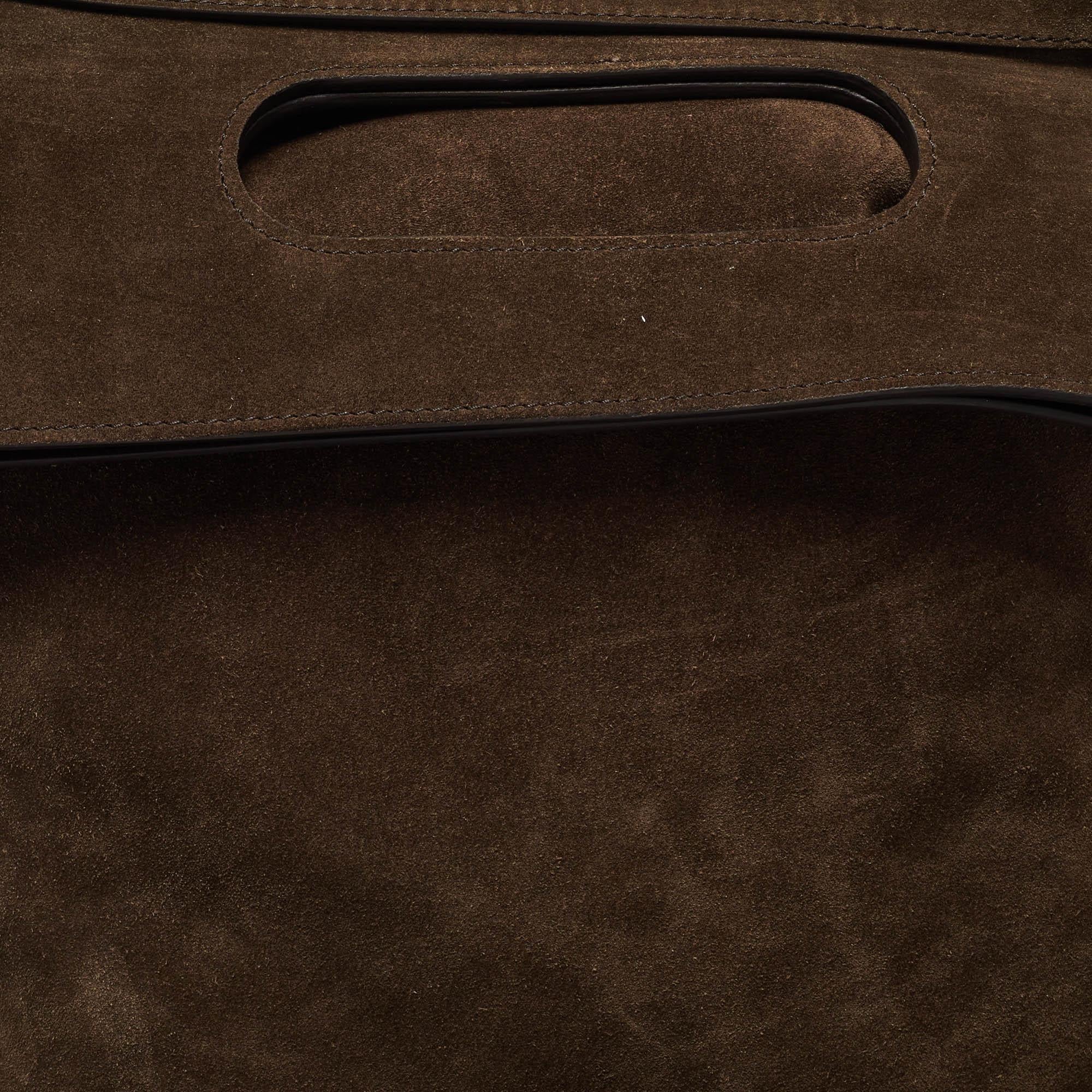 Tom Ford Zaino Alix convertibile in pelle scamosciata marrone in vendita 1