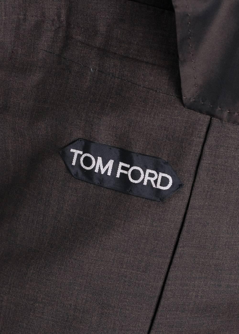 Black Tom Ford Brown Wool Blend Shelton 2PC Suit