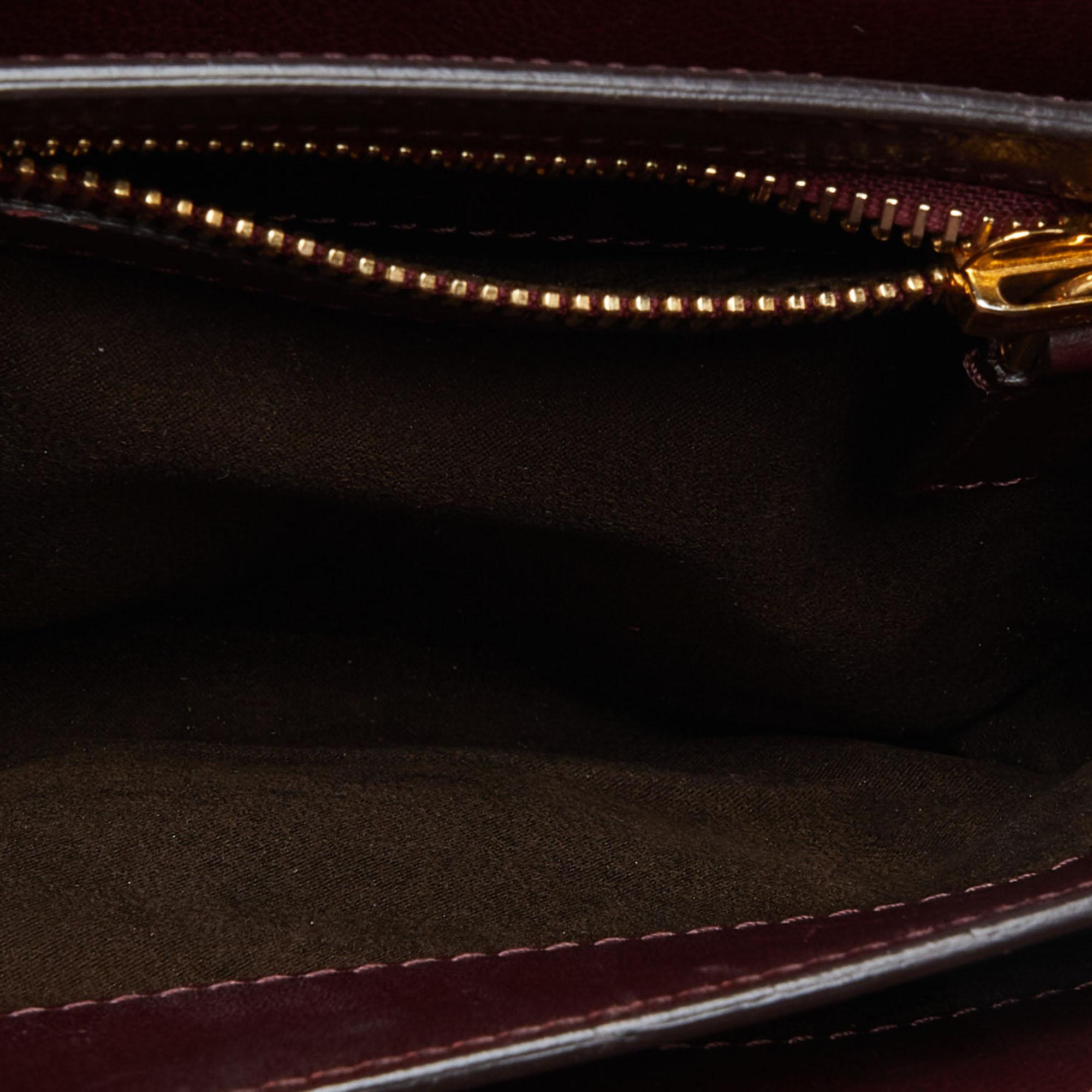 Tom Ford Burgundy Leather Small Natalia Crossbody Bag For Sale 1