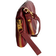TOM FORD burgundy red JENNIFER Crossbody Shoulder Bag