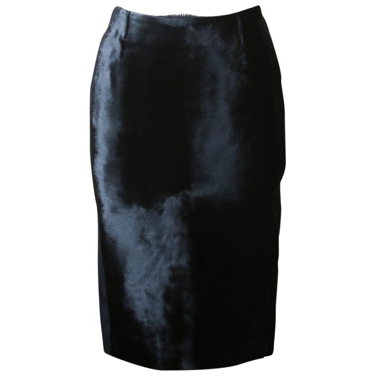 Tom Ford Calf-Hair Pencil Skirt For Sale at 1stDibs