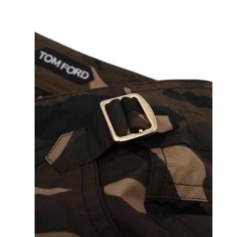 Tom Ford Camouflage Print Swim Shorts In Excellent Condition In London, GB