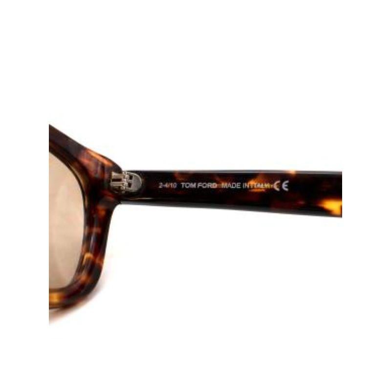 Tom Ford Campbell Tortoiseshell Sunglasses For Sale 6
