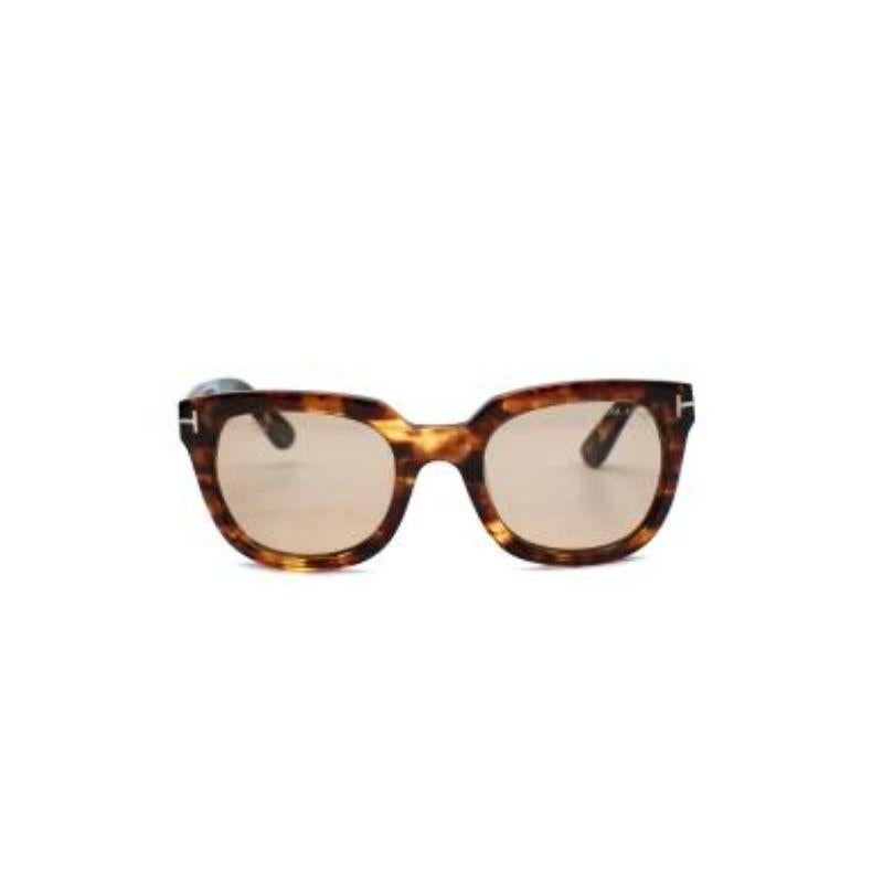 Tom Ford Campbell Tortoiseshell Sunglasses In Good Condition For Sale In London, GB