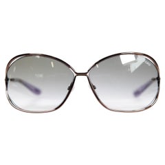 Tom Ford Carla Brown Gradient Round Sunglasses