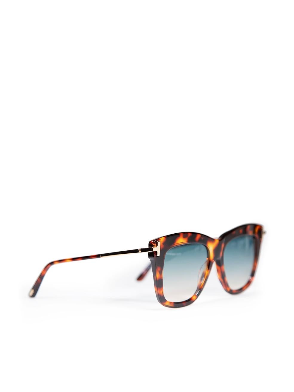 Tom Ford Coloured Havana Tortoiseshell Dasha Sunglasses In New Condition For Sale In London, GB