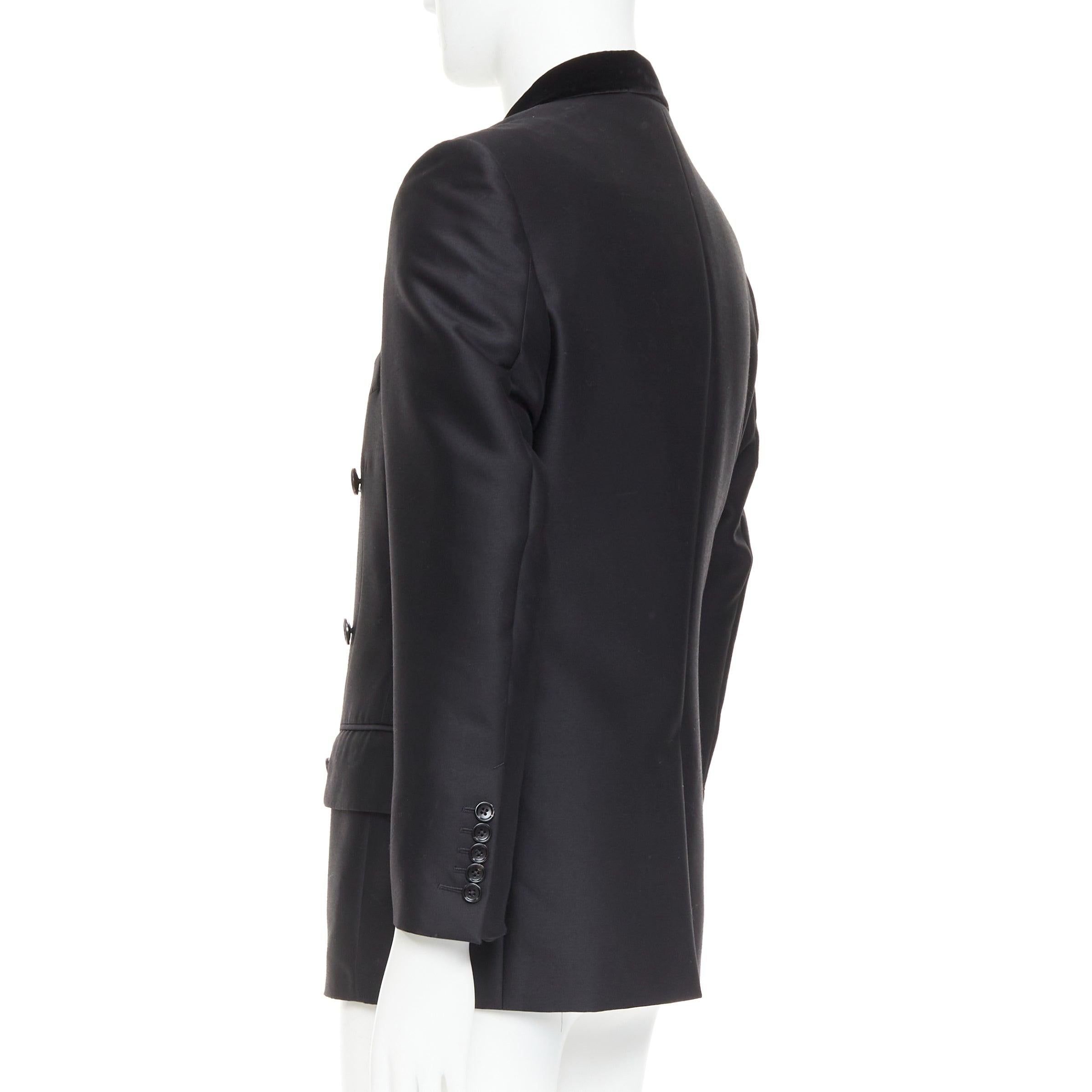 TOM FORD Cooper schwarzer Wollsamt mit Revers, doppelreihig, Smoking-Blazer IT54 XXL im Angebot 2