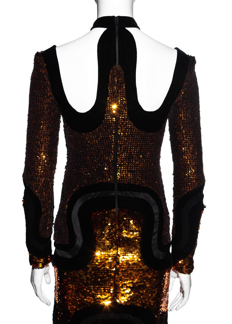 slim fit dress slacks Tom Ford Black Sequins Off the Shoulder Mermaid Gown Size Small main image 0