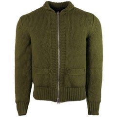 Tom Ford Cotton Blend Knitted V Neck Raglan Sweater