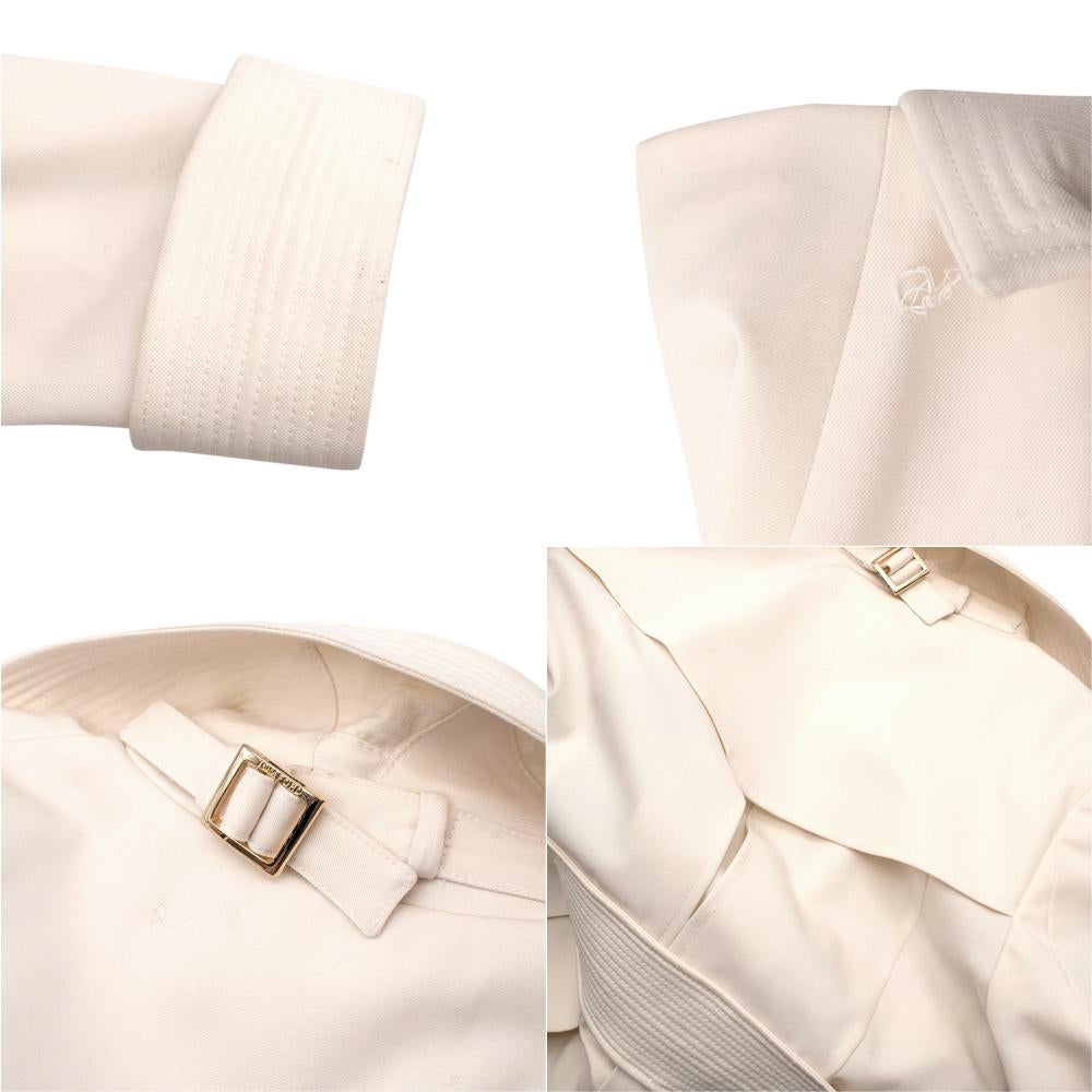 Tom Ford Cream Tailored Belted Jacket - Size US 0-2 For Sale 1