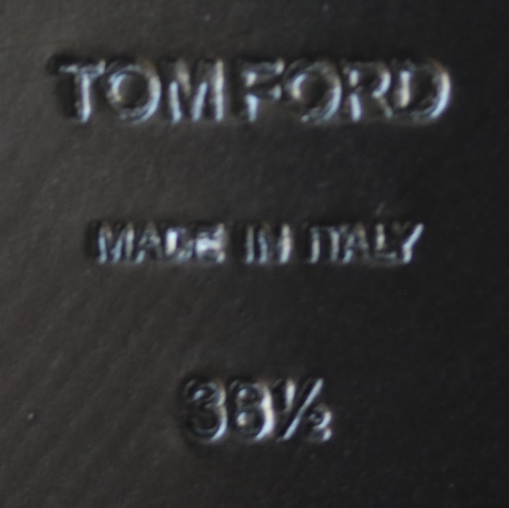 Tom Ford Crystal-Embellished Fur Slides  In New Condition In London, GB