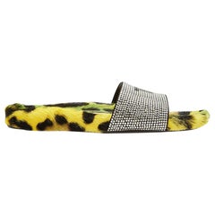 Tom Ford Crystal-Embellished Fur Slides