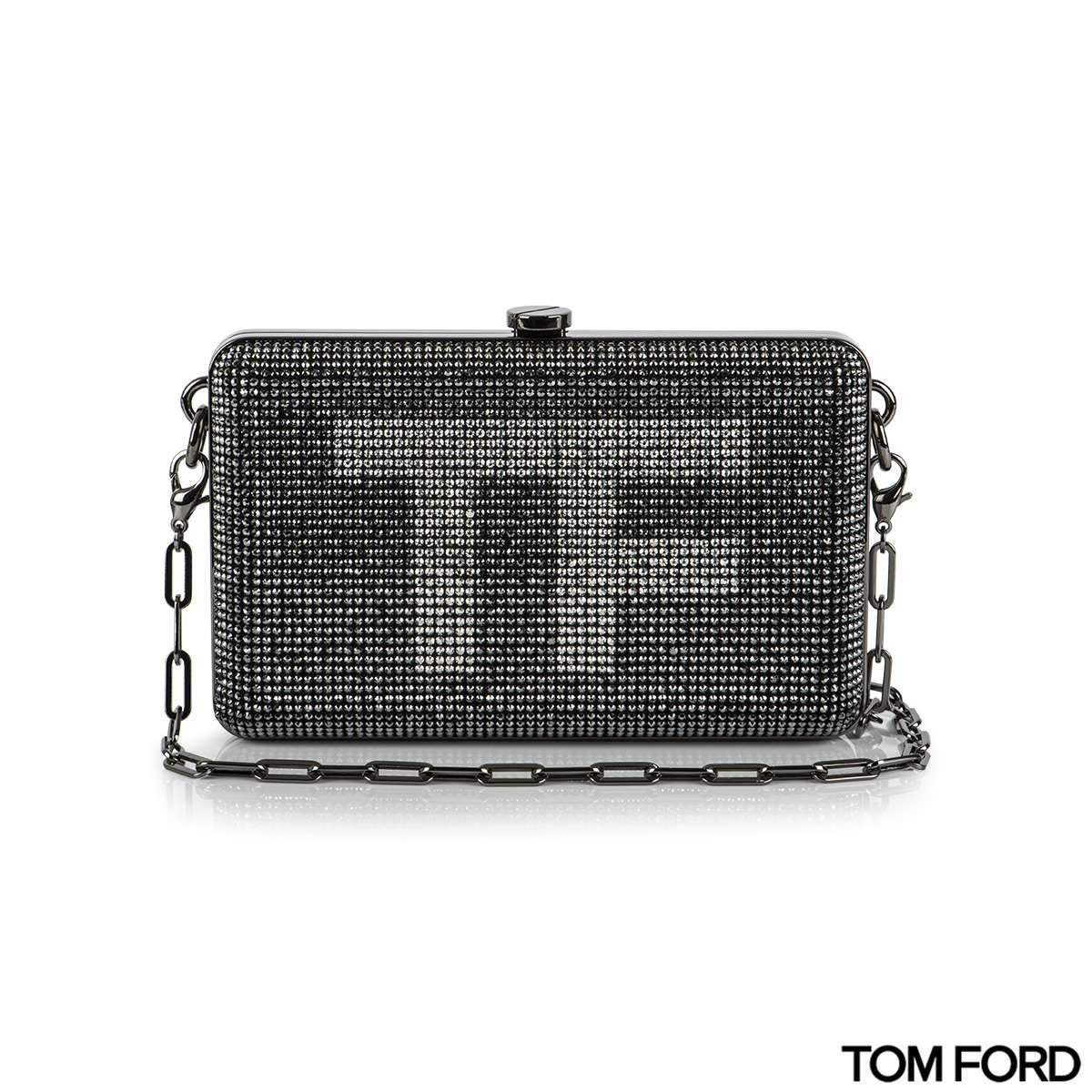 Tom Ford Crystal-Embellished Mini Clutch Bag In New Condition For Sale In London, GB