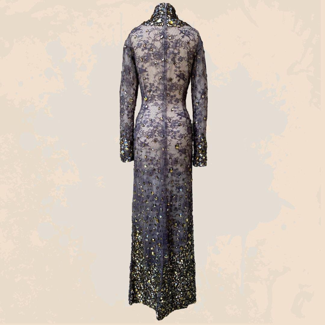 Tom Ford - Robe fantaisie embellie de cristaux F/W 2011 - Taille 38IT Excellent état - En vente à Saint Petersburg, FL