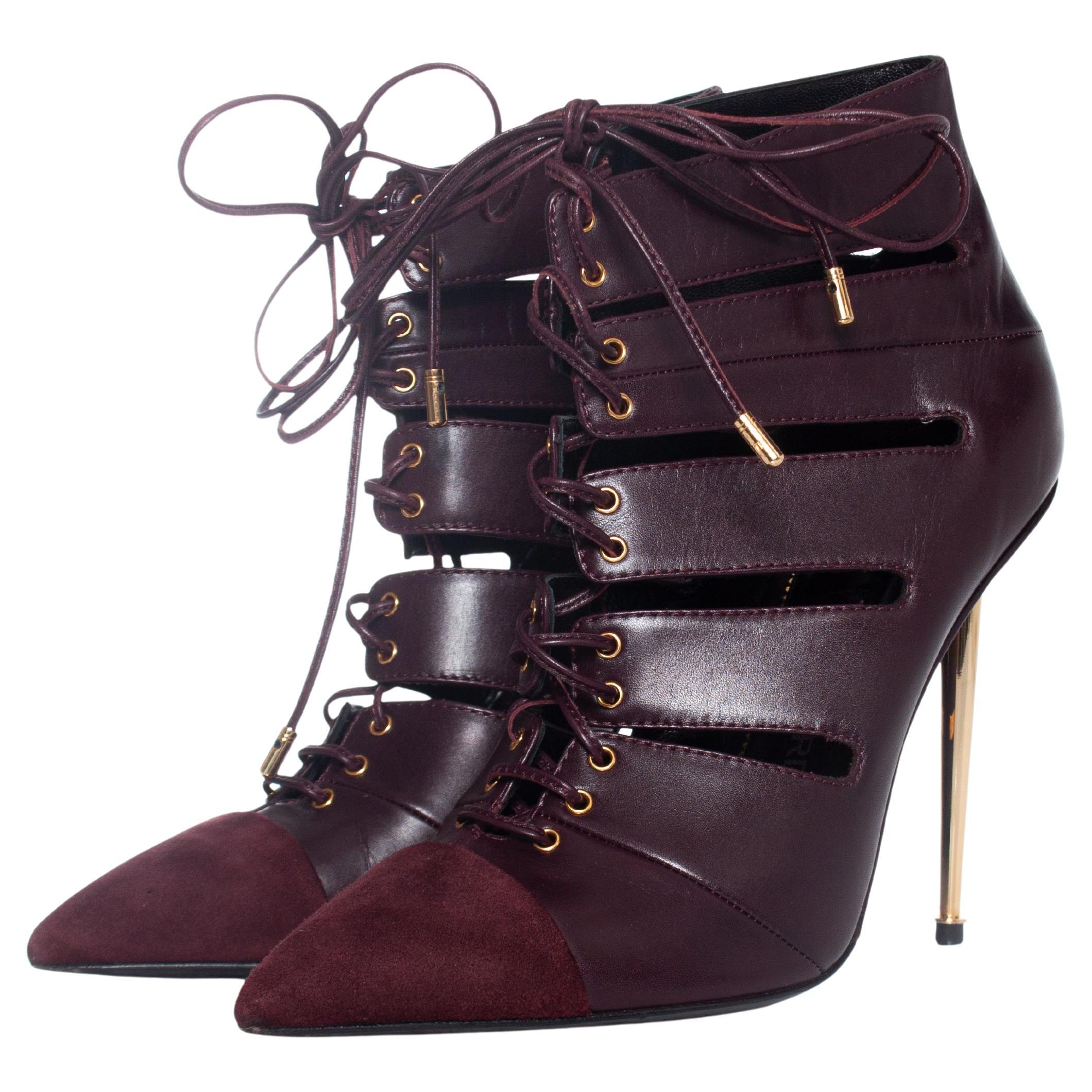 Tom Ford, Cut out lace-up ankle boots For Sale