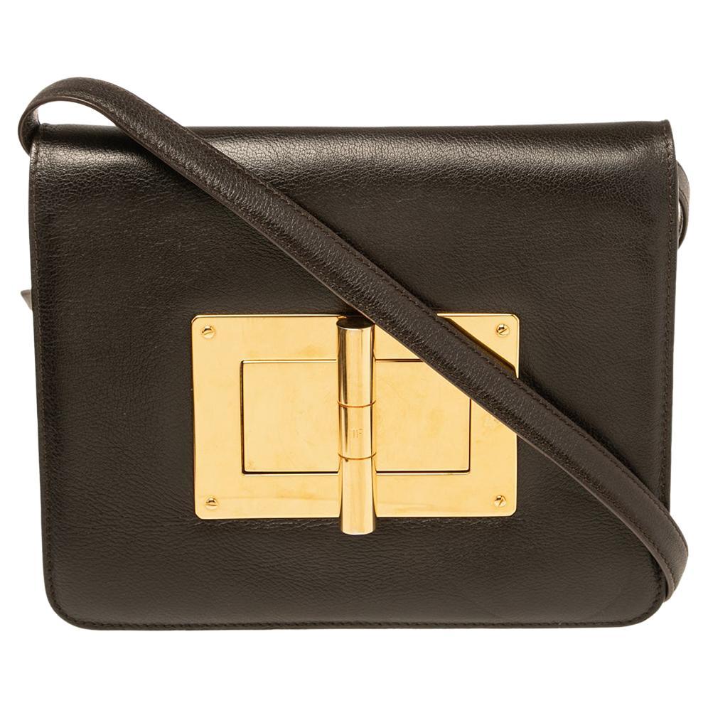 Tom Ford Gray Skin Handbag