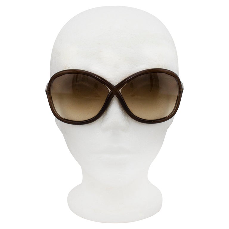Tom Ford Dark Brown Whitney Sunglasses at 1stDibs | tom ford  display picture 1
