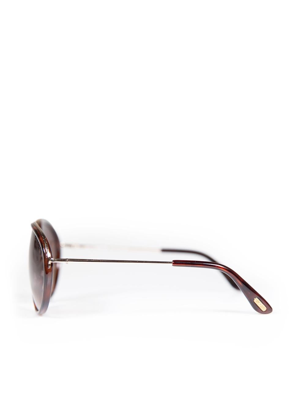 Tom Ford Dark Havana Gradient Sunglasses For Sale 1