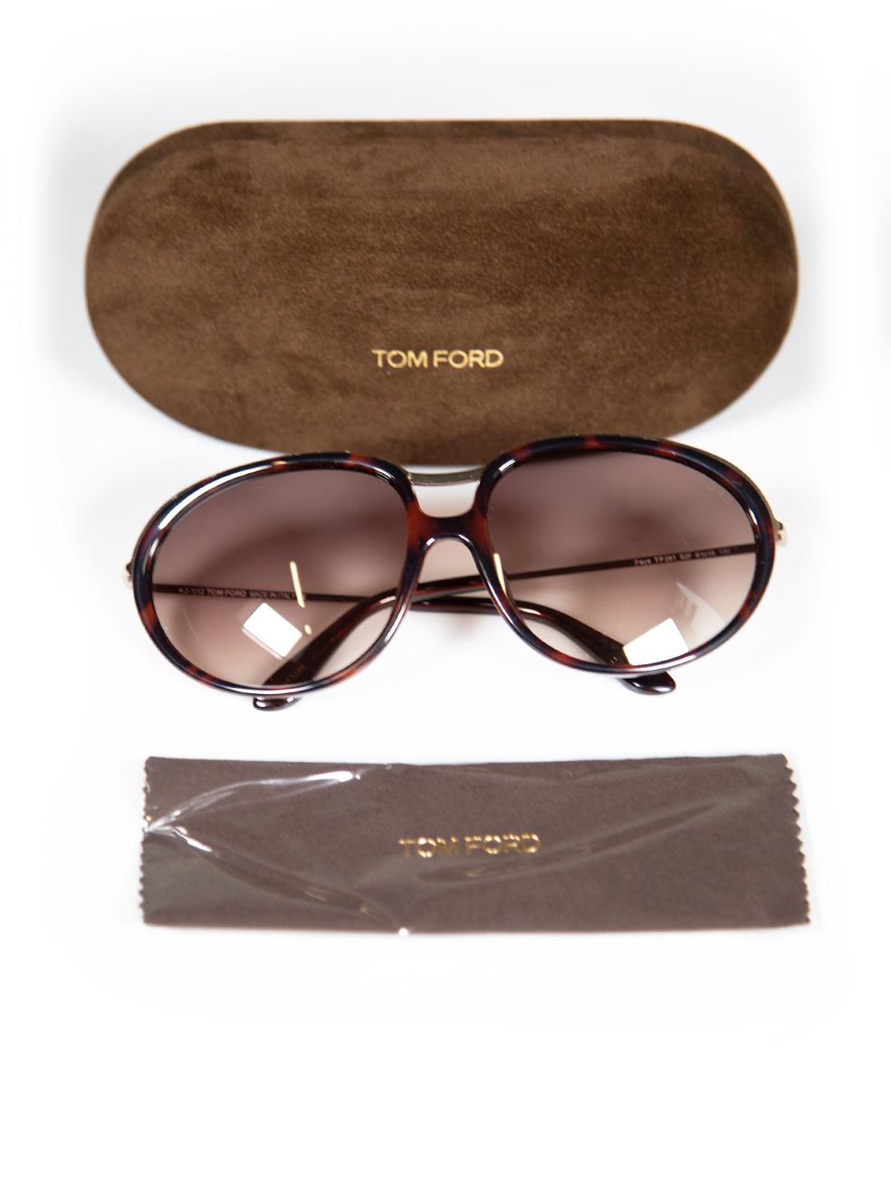 Tom Ford Dark Havana Gradient Sunglasses For Sale 4