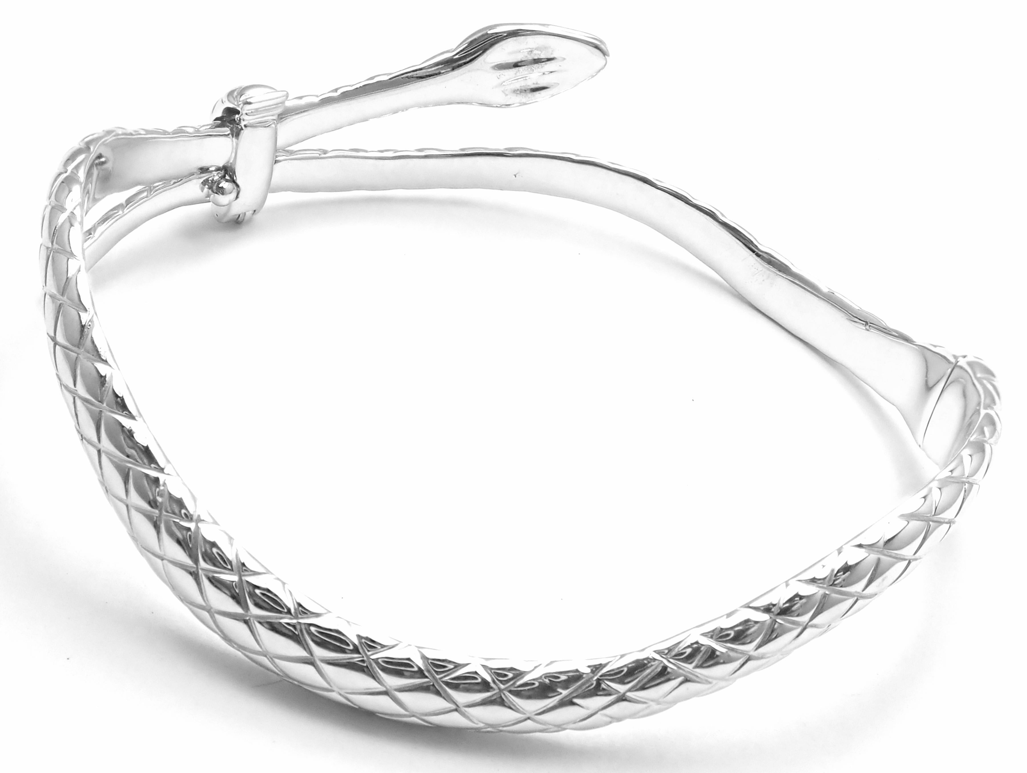 Tom Ford Bracciale con diamante e serpente in oro bianco In condizioni ottime in vendita a Southampton, PA