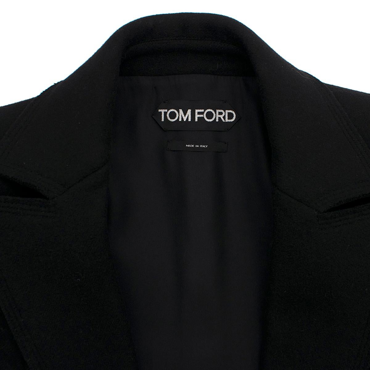 Tom Ford Double Breasted Cashmere Blend Jacket SIZE 38 In Excellent Condition In London, GB