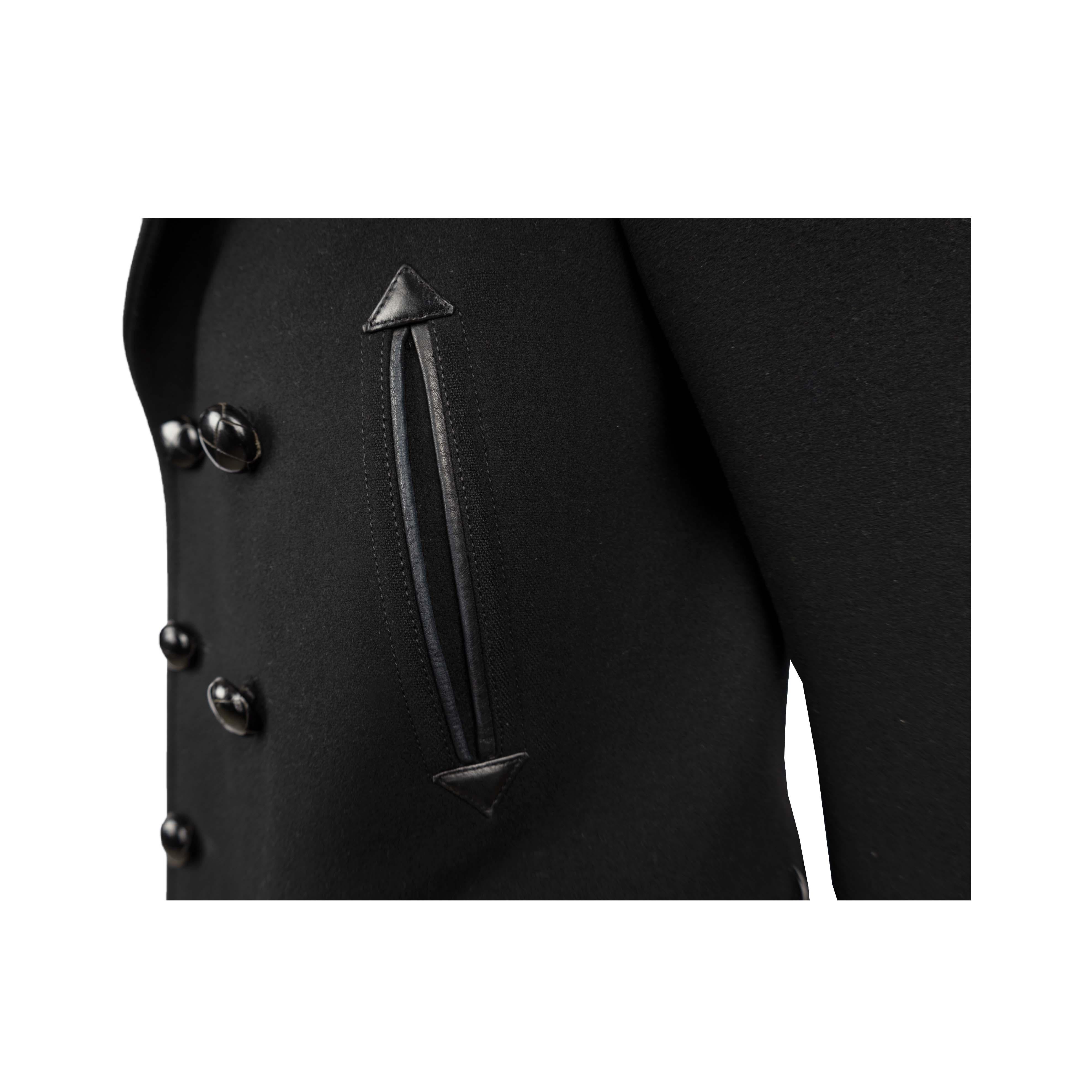 Black Tom Ford Double-Breasted Coat - '10s For Sale