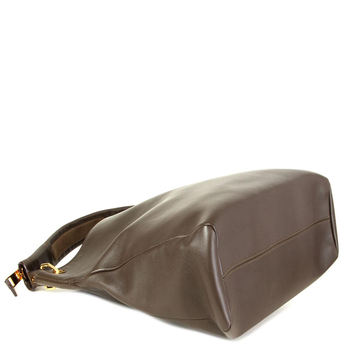 olive green leather handbag