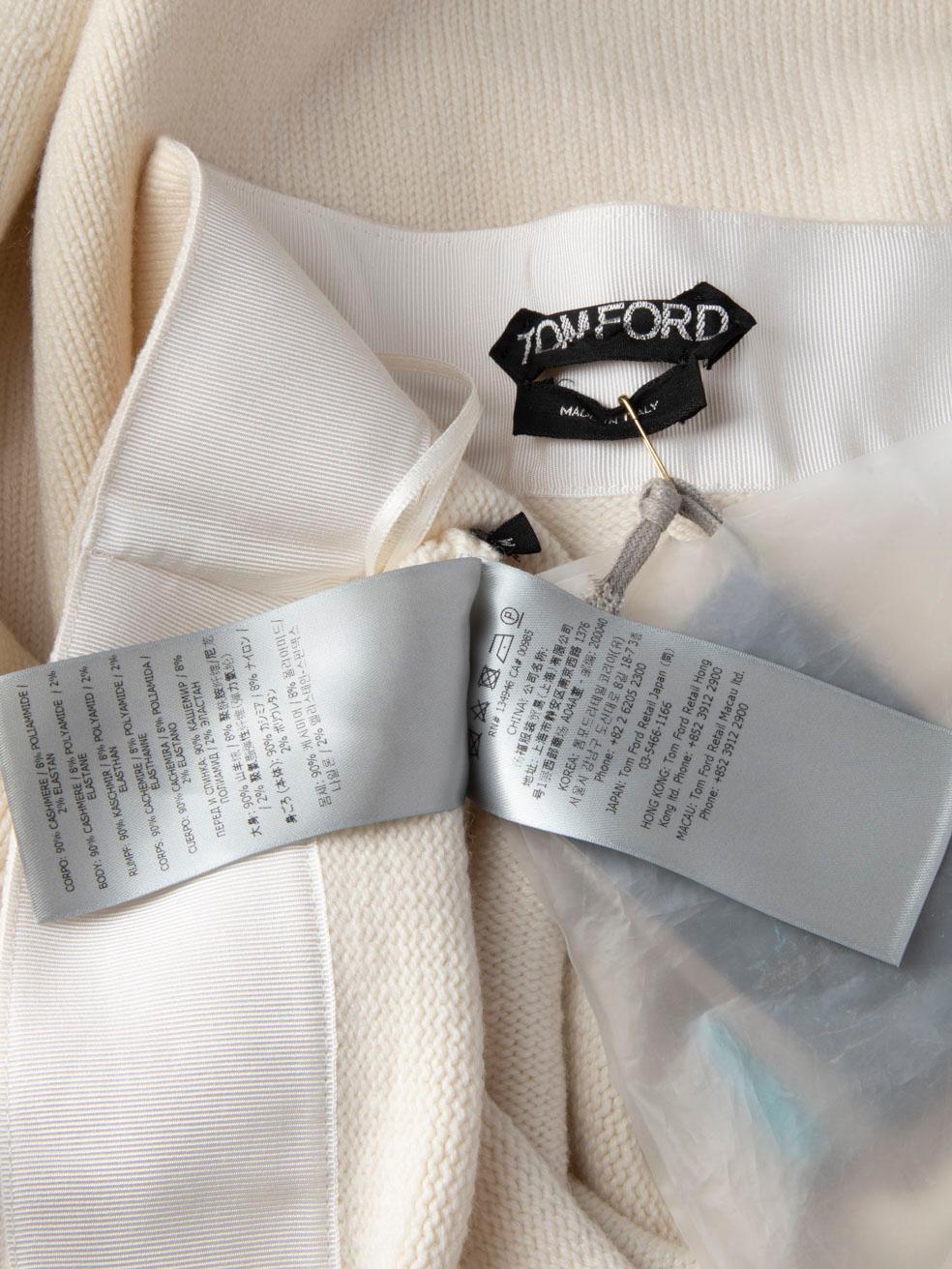 De las mujeres Tom Ford Falda Midi Cachemira Crudo Talla M en venta