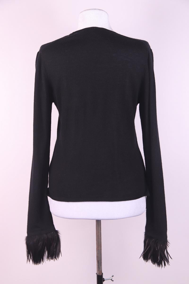 Tom Ford Era Gucci Cashmere & Feather Sweater For Sale 6