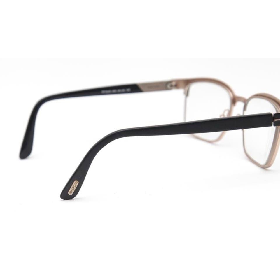 TOM FORD Eyeglass Frames Matte Black Rose Gold TF 5323 002 4