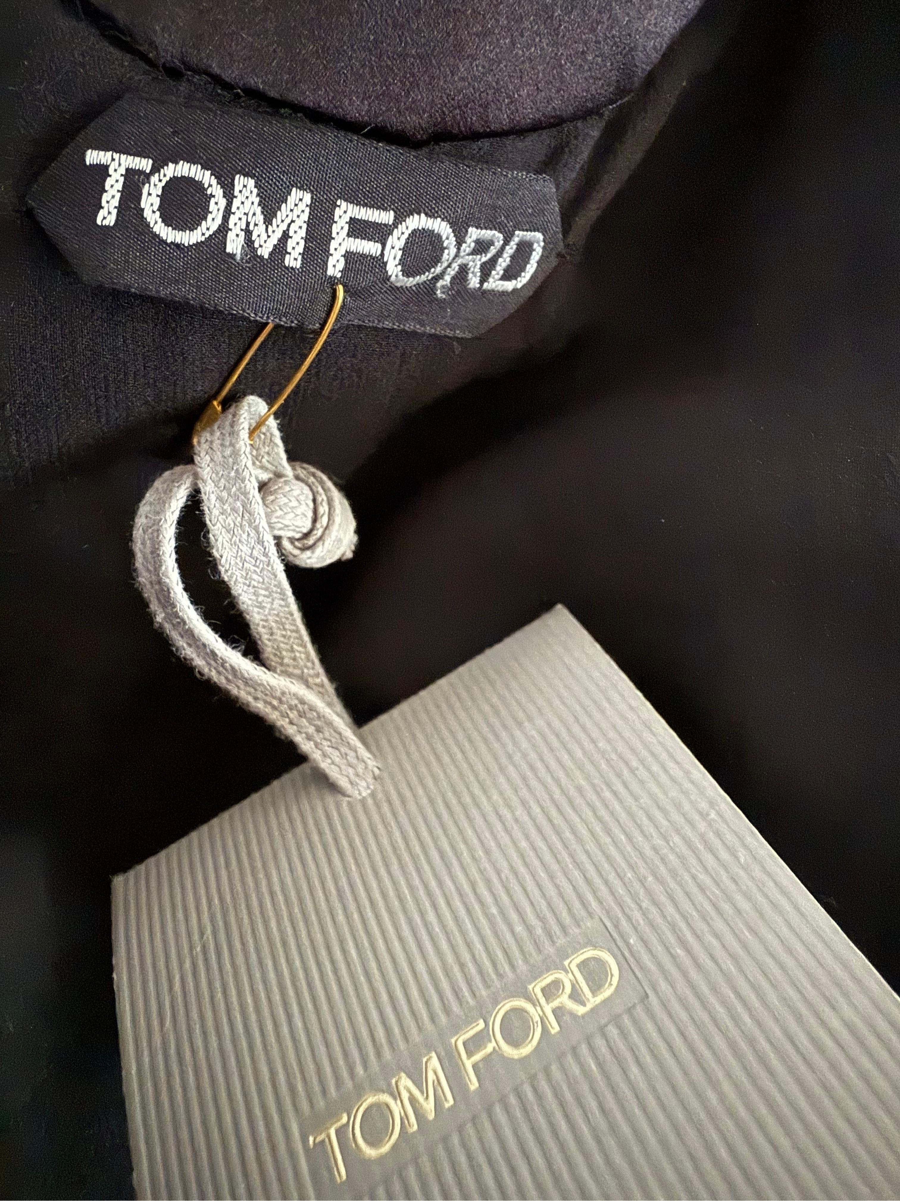 TOM FORD F/W 2015 Laufsteg-Kupfer Pailletten & Samt Panel Kleid mit Ausschnitten - IT 38 im Angebot 7