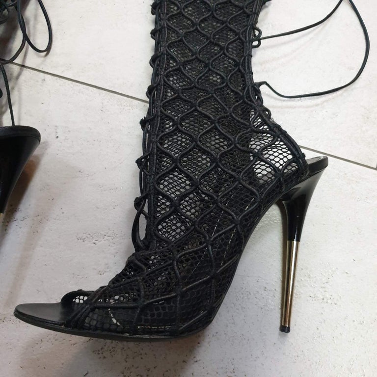 Tom Ford Fishnet Over The Knee Lace Up Boots at 1stDibs | tom ford lace ...