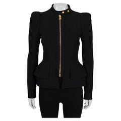 Tom Ford Fitted Accent Shoulder Wool Blend Jacket - XS