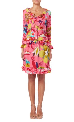 Tom Ford for Gucci ruffle top and skirt ensemble, Spring/Summer 1999