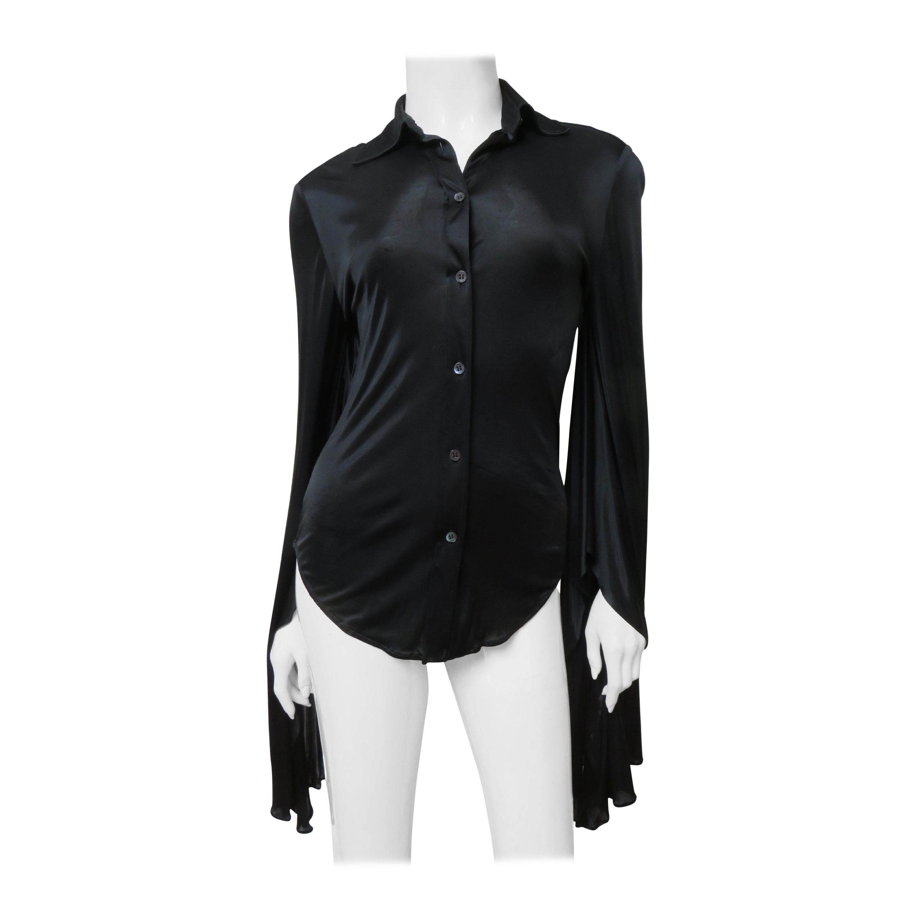 Tom Ford for Gucci Camicia in seta con maniche ad angelo P/E 2004