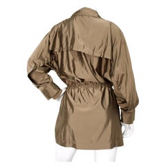 Tom Ford for Gucci Brown Drawstring Waist Windbreaker Jacket circa 1990s
